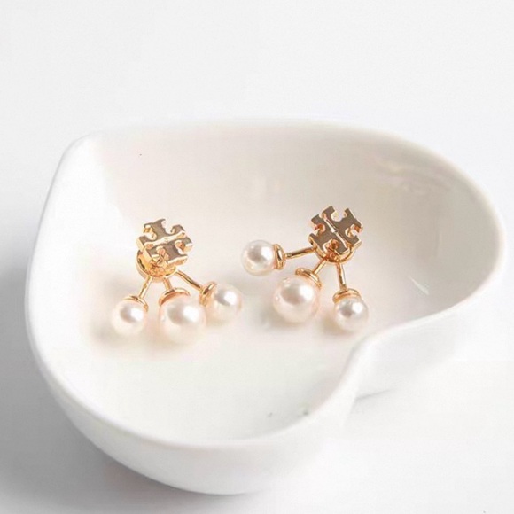 Tory Burch Moon Dance Pearl Front-Back Earrings Brand New! So Beautiful! 😍🤩 - Picture 5 of 11